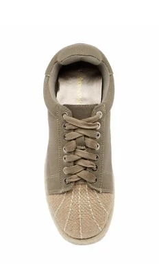 Aleng Espadrille Round Cap Toe Sneakers Catherine Malandrio Olive Tan 9 - Image 1 of 3
