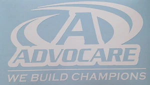 White AdvoCare Decal Window Sticker Vinyl 22"x13" 2445 - Picture 1 of 1