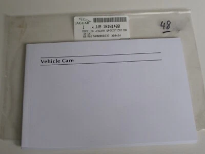 NEW JAGUAR XK8 XKR VEHICLE CARE HANDBOOK XK SERIES 4.0 LITRE USA ENGLISH CANADA - Image 1 of 4