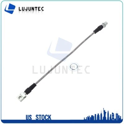 Rear Stainless Braided Brake Line Set Fits 1984-1999 2000 2001 Jeep Cherokee — 第 1/4 张图片