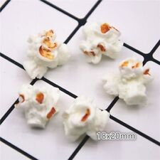 3D Popcorn Resin Flatback Cabonchon Miniature Food Art Supply Decoration Charm