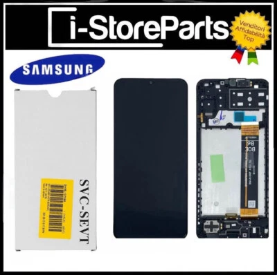 DISPLAY LCD TOUCH FRAME ORIGINALE SERVICE PACK SAMSUNG M13 4G 2022 SM M135 F/M