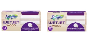 Swiffer WetJet Wood Mopping Pad Refill Two Pack ( 24ct Total ) - Picture 1 of 1