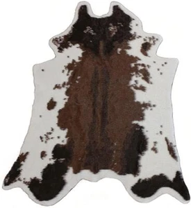 Kuhfell 160x130 Kunst Fell Imitat Teppich Bett Vorleger Stuhl Sitz Auflage Decke - Bild 1 von 5