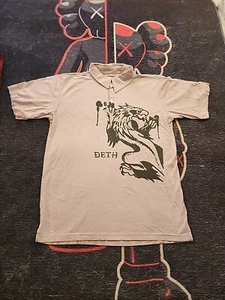 DETH BY DON ED HARDY MADE IN USA SIZE (L) LILAC/LAVENDER COLOR POLO T SHIRT - Picture 1 of 16