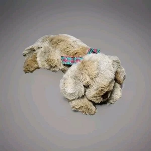 Charter Club Brown Dog Plush Stuffed Animal Toy Vintage Realistic Fur 15" Inch - Picture 1 of 7