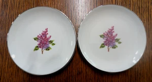 Fine Arts Fine China 7 Lilla 7" Piatto 31662 Made in USA Set di 2 - Foto 1 di 8