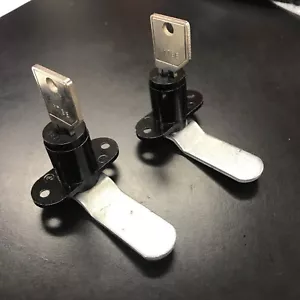 2 - Wesko Locks Cam Drawer Locks Replacement Black with Key #13132 - Picture 1 of 6