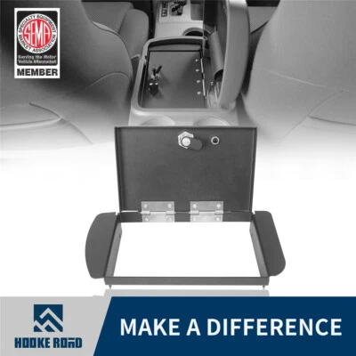 Hooke Road Steel Interior Console Safe Lockbox w/Key for 2005-2015 Toyota Tacoma - Image 1 of 4