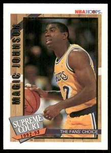 Tarjeta de baloncesto Magic Johnson 1993 NBA Hoops #10 (NM) - Imagen 1 de 2