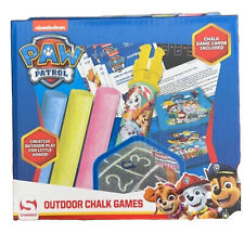 Paw Patrol Outdoor Chalk Games - Chalk, Game Card Included - Brand New Unused