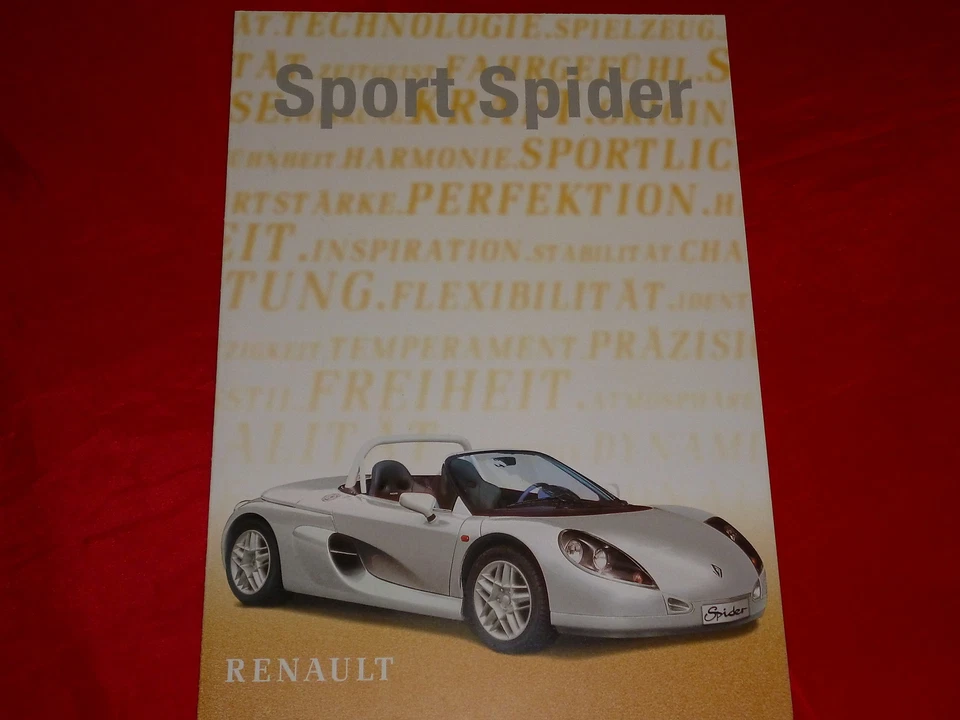 1997 Renault Sport Spider Brochure Brochure Poster Depliant Folleto - Image 1 of 1