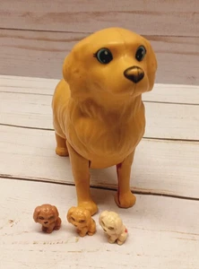 Barbie Pet Golden Retriever Newborn Pups Momma Dog Taffy W/ 3 Puppies - Picture 1 of 9