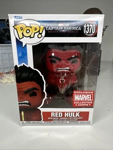 Funko Pop! Marvel Captain America Red Hulk 1370 Collector Corps Exc Thunderclap - Picture 1 of 10