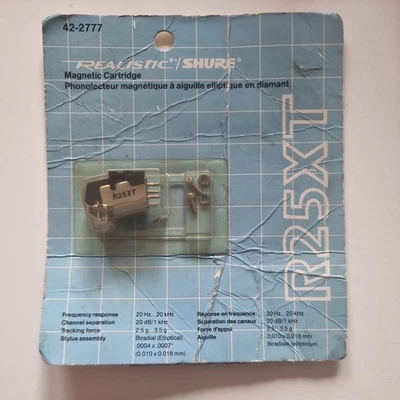 SHURE REALISTIC R25XT CARTRIDGE BRAND NEW TURNTABLE STYLUS VERY RARE REPLACEMENT - Image 1 of 3