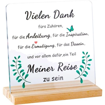 Dankeschön Geschenk für Frauen Acryl Holzschild Heimat Lehrer Krankenschweste... - Bild 1 von 4