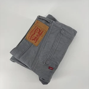 Levi's 501 Original Button Fly Size 36x32 Gray Straight Leg Denim Jeans - Picture 1 of 15