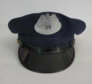 Vintage US Post Office Letter Carrier Mailman Cap Hat Postal Service Badge #39 - Picture 1 of 8