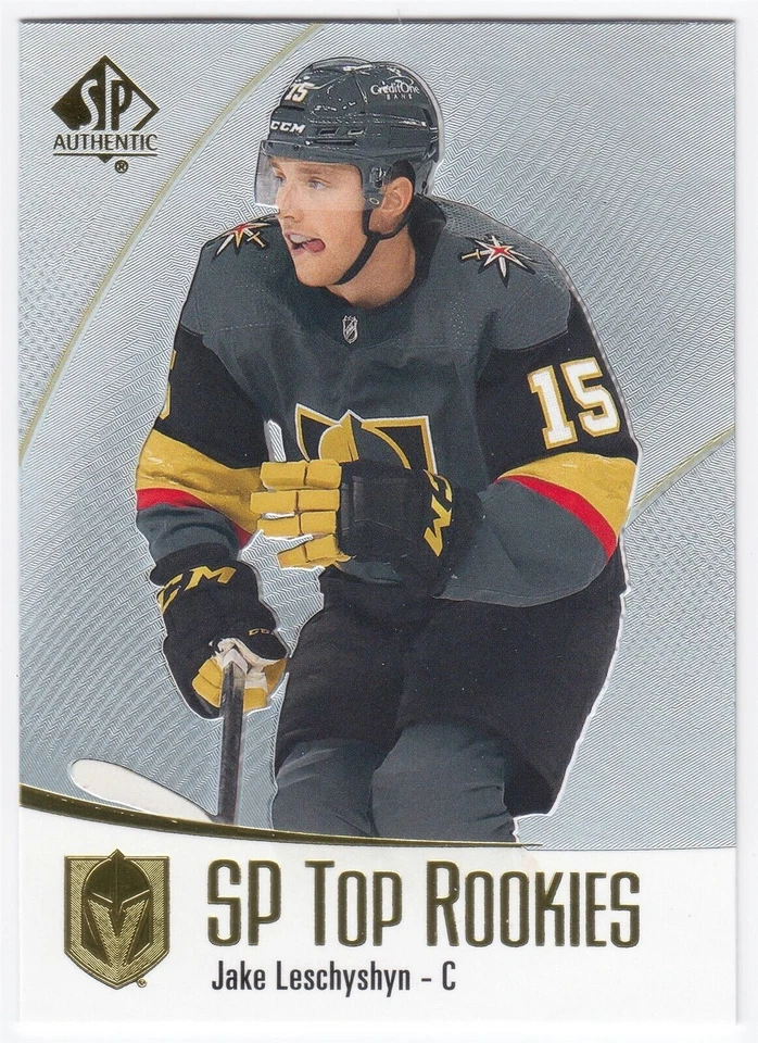 2021-22 Upper Deck SP Authentic Top Rookies JAKE LESCHYSHYN TR-28 Golden Knights - Image 1 of 1