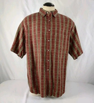The Territory Ahead Burgundy Plaid Shirt Sleeved Flannel Shirt Size XXL - Image 1 of 4