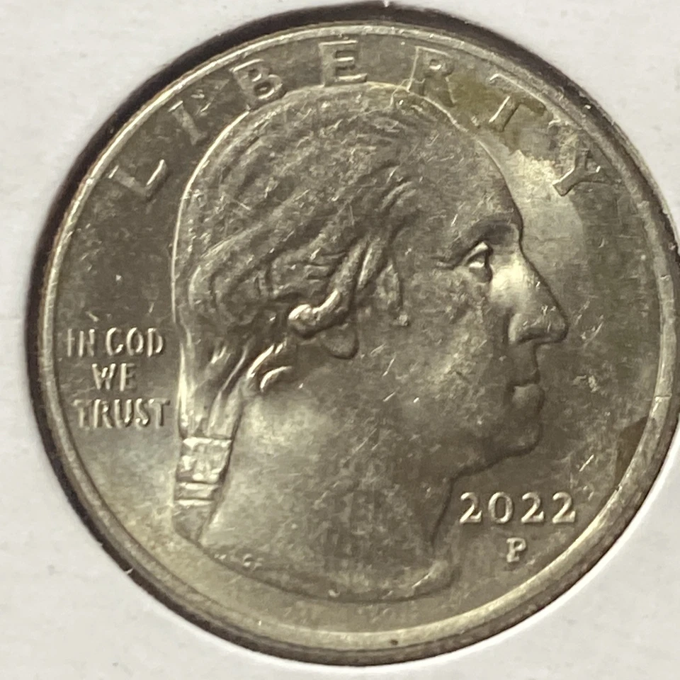 Washington Quarter Error 2022 P Die  “ VOTO PADA MUJER” - Image 1 of 2