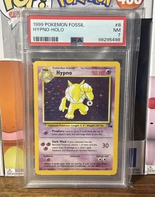 Pokemon Hypno 8/62 Fossil HOLO PSA 7 WOTC vintage  - Image 1 of 2