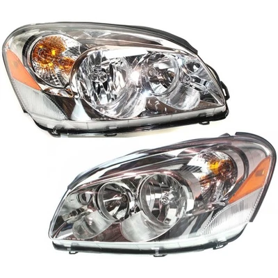 Driver and Passenger Side Headlight For Buick Lucerne 2006-2008 Halogen w/ Bulbs - Image 1 of 4