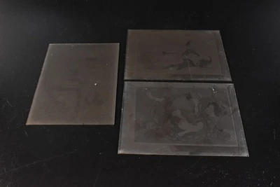 R2826: Utensílios de FOTOGRAFIA de vidro antigo japonês usados no Senchado - Imagem 1 de 4