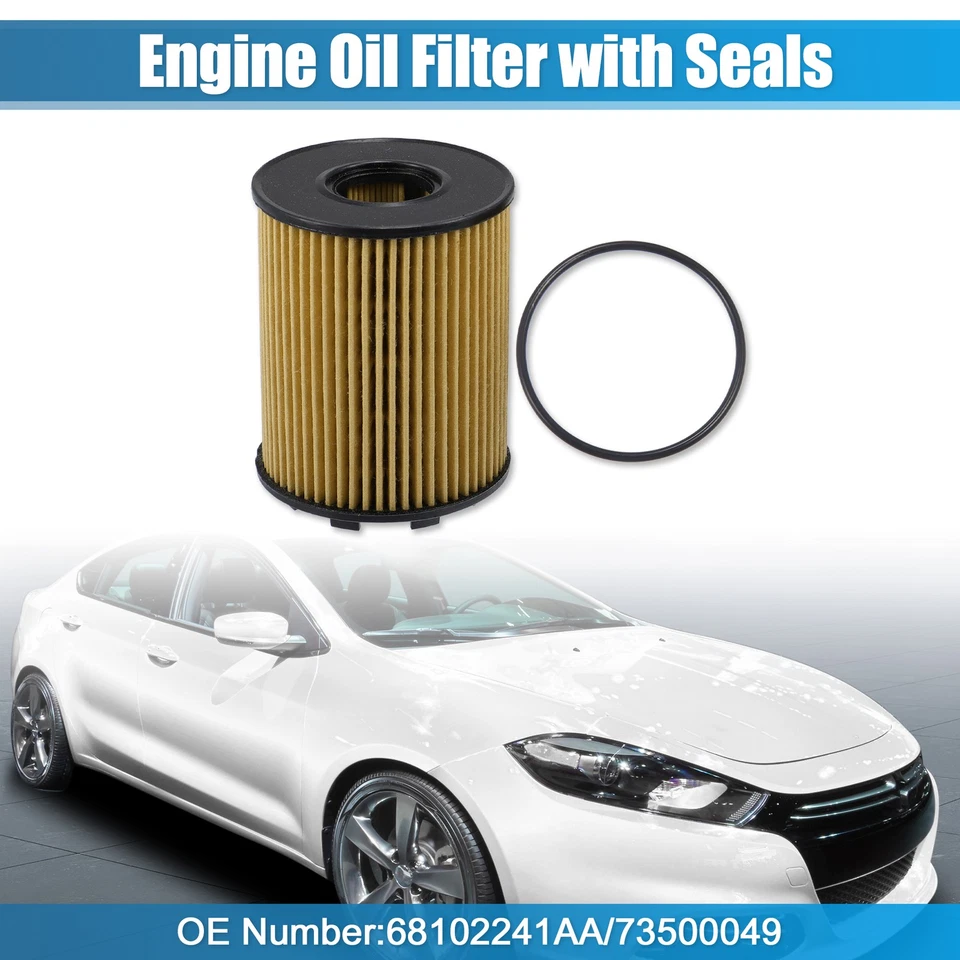 Engine Oil Filter with Seals 68102241AA/73500049 for Dodge Dart 1.4L 2013-2016 - Image 1 of 4