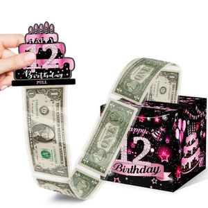 Birthday Money Box for Cash Gift Pull Surprise Box Explosion Gift for Boys Gi... - Picture 1 of 7