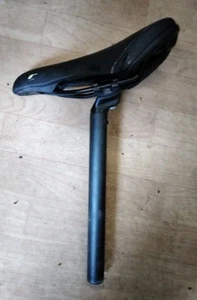Carrera Seat Post And Seat 27.2 - Black - Universal Bicycle - Picture 1 of 9