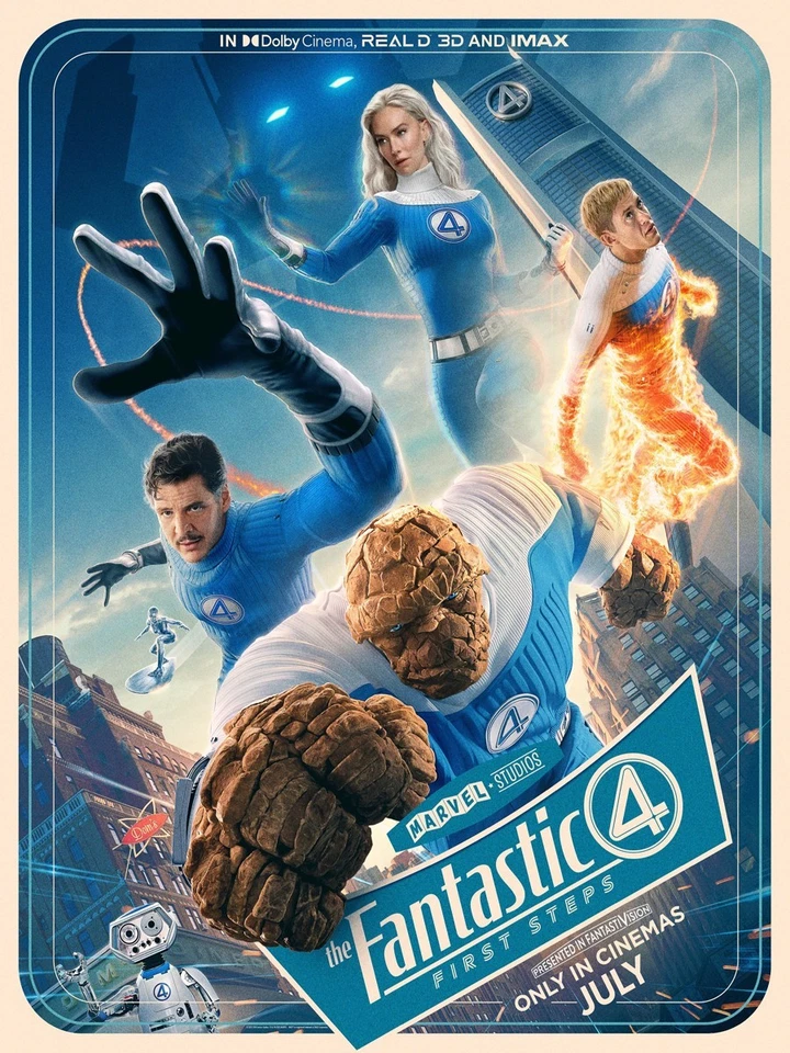 THE FANTASTIC FOUR: FIRST STEPS MOVIE POSTER 2 Sided ORIGINAL Ver C 27x40 MARVEL