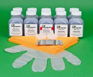 HP 3320 3320mfp 3320n mfp Ten (10) Toner Refill Kits. 1650gr. 35K Pages - Zdjęcie 1 z 1