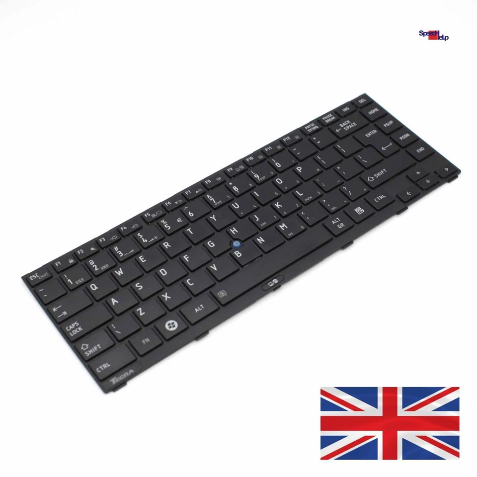 Toshiba Tecra R845 R85 0G83C000C62UE Keyboard Notebook 2NT0000349A MP-12Q56GB - Image 1 of 4