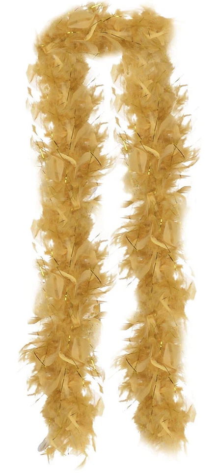 Feather Boa Gold 72” Amscan Costume Party Accessory Lot of 6 - Image 1 of 2