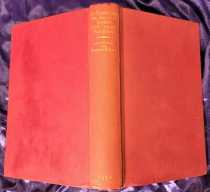 Carter, AN ENQUIRY INTO THE NATURE OF CERTAIN NINETEEN PAMPHLETS - 1934 1st ed. - Picture 1 of 4