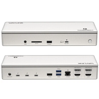 Thunderbolt 4 Dock für 4 Monitore 98W PD Ladegerät 2.5G LAN 40Gbps 15-in-1 - Bild 1 von 4
