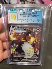 🔥 CGC PERFECT 10 🔥 Shiny CHARIZARD VMAX 308/190  Pokémon Japanese