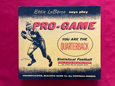 1970 Eddie LeBaron Pro-Game Statistical Football game / Pristine - Image 1 of 3
