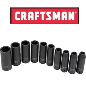 New! Craftsman 1/2" Drive Impact Deep Socket 6 Point SAE Inch Choose Anysize - Picture 1 of 3