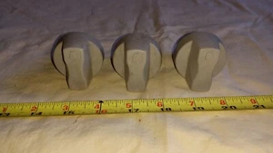 3 Weber silver Brand Grill BBQ Control Knobs. - Picture 1 of 6