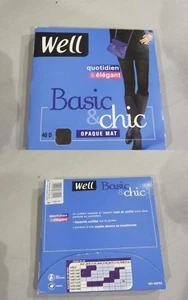 Collant Opachi Opaco T3 Nero Costruzione Francese - Imagen 1 de 1