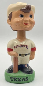 Bobblehead vintage Texas Rangers base verde nodder - Foto 1 di 12