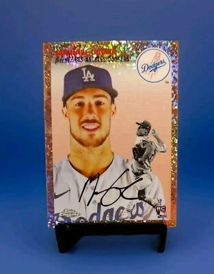 2023 Topps Chrome Platinum Michael Grove Rookie Rose Gold Speckle Refractor 9/75 - Image 1 of 4