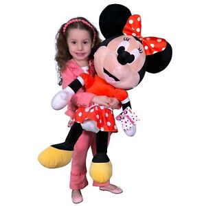 Gigante Peluche Disney Minnie Classica Rosso XXL 85 cm Originale Ragazza Bambina