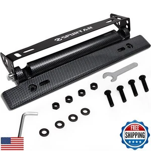 Spurtar License Plate Frames, Adjustable Front Car License Plate Holder Inclu - Picture 1 of 5