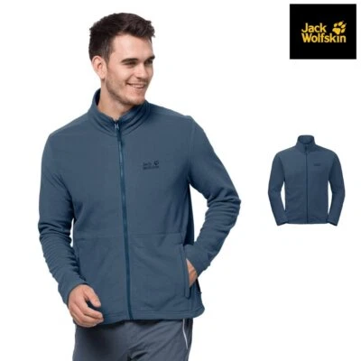 Jack Wolfskin Zip Ligero Lana (OL) JW012 - 100% Poliéster - Imagen 1 de 4
