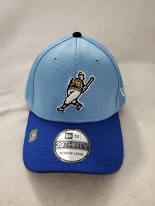 NEW ERA 39 THIRTY MLB MILWAUKEE BREWERS BLUE BATTING PRACTICE HAT MENS MED LARGE - Picture 1 of 8