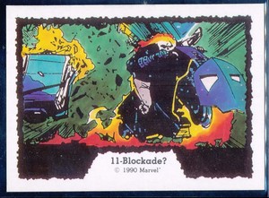 1990 Comic Images Ghost Rider I Trading Card #11 Blockade