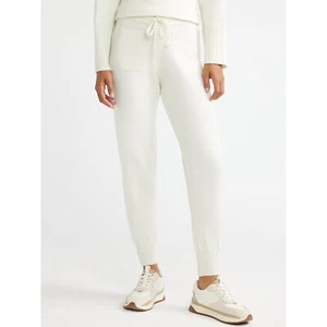 Free Assembly Womens Patch Pocket Sweater Pants White Asparagus Medium - Picture 1 of 1